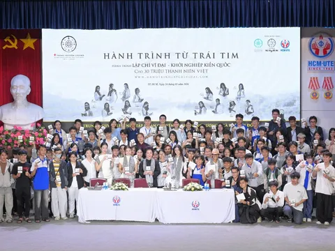 Trung Nguyên Legend tiếp tục triển khai Hành trình Từ Trái Tim – Hành trình kiến tạo khát vọng lớn cho thanh niên Việt